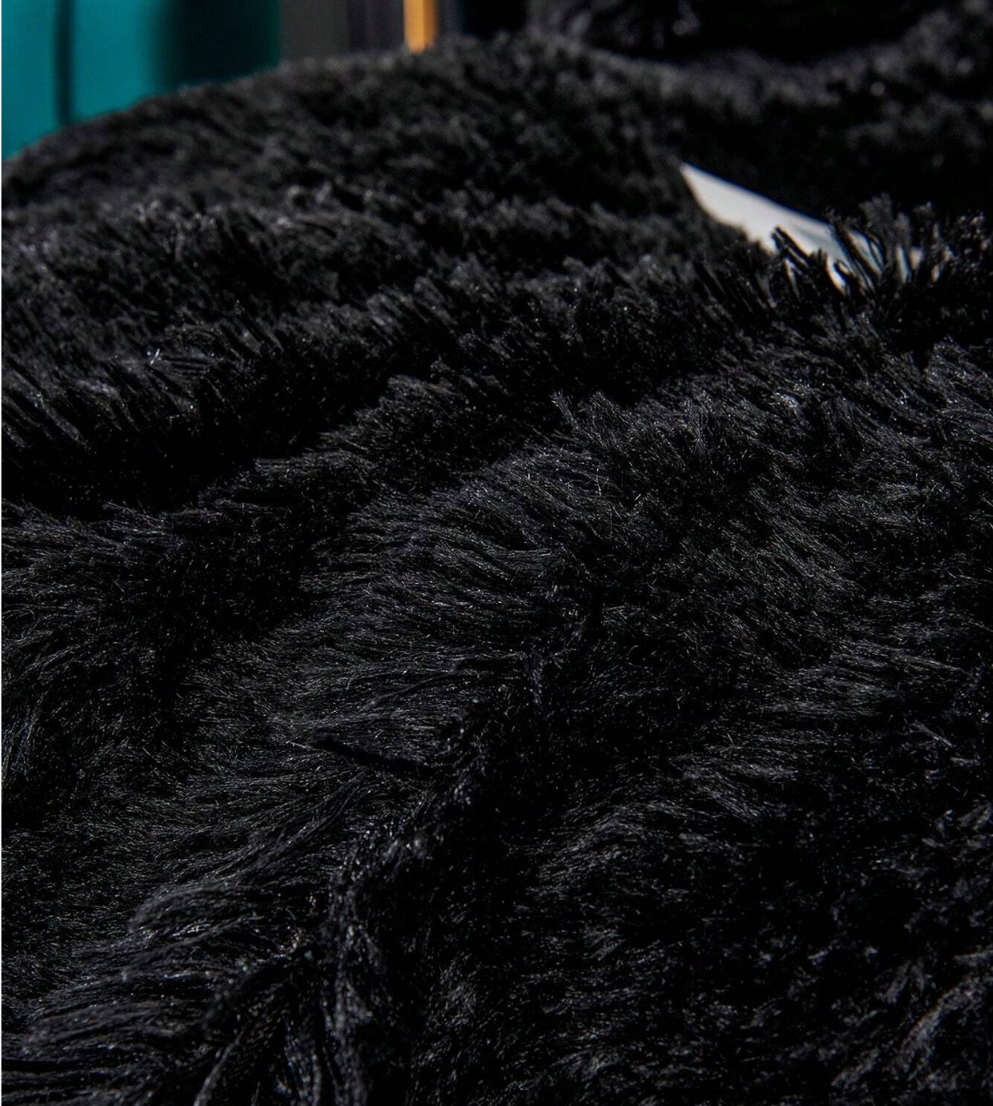 Edredón Felpa Negro 🥇