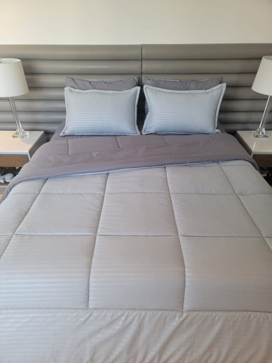 Edredón Garantizado Microfibra Gris