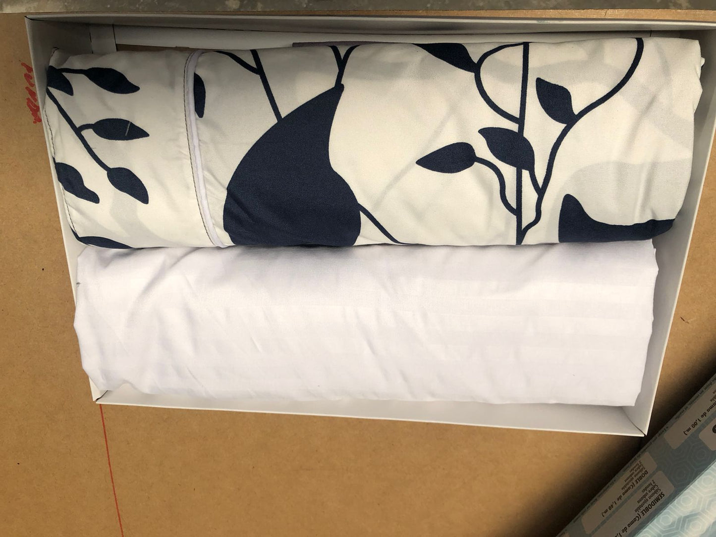 Sábana Mix Estampada y Unicolor Doble