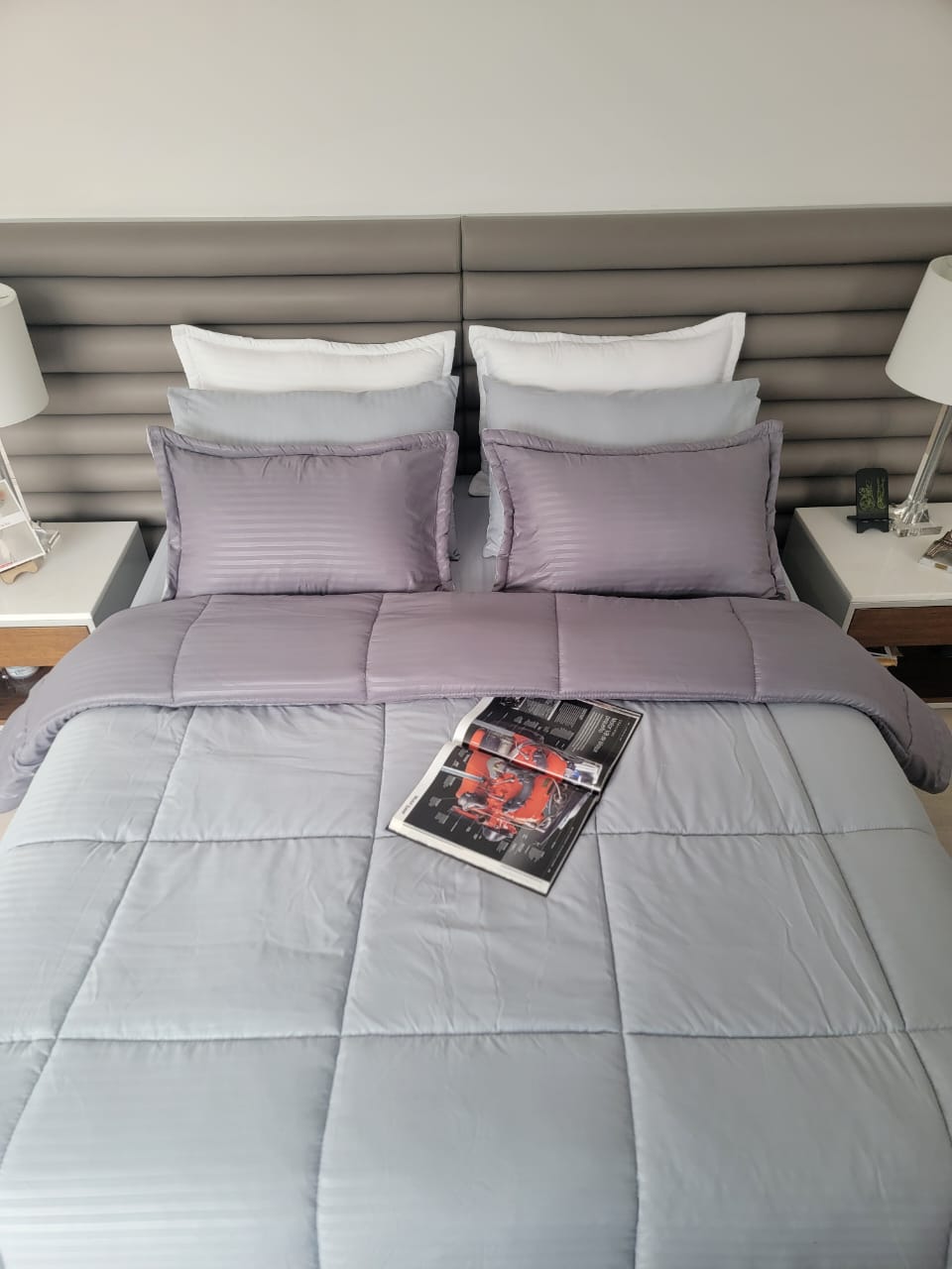 Edredón Garantizado Microfibra Gris