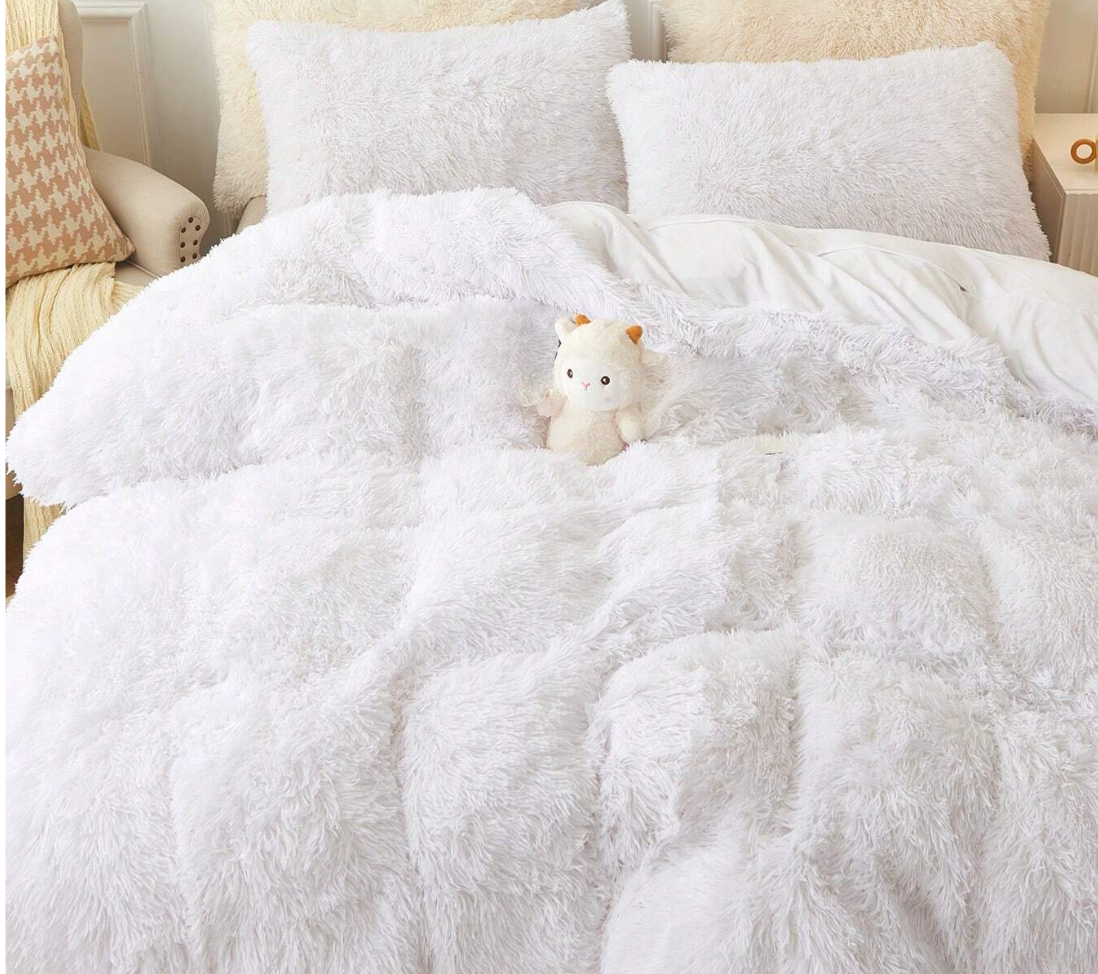 Edredón Felpa Blanco 🥇