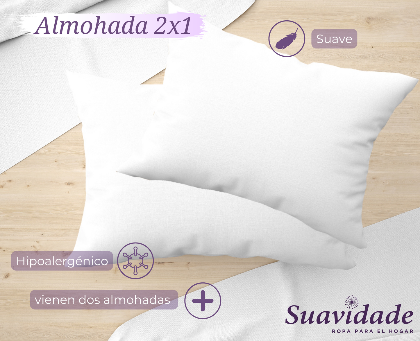 Almohada 2X1 🥇