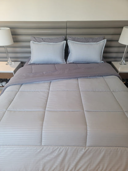 Edredón Garantizado Microfibra Gris