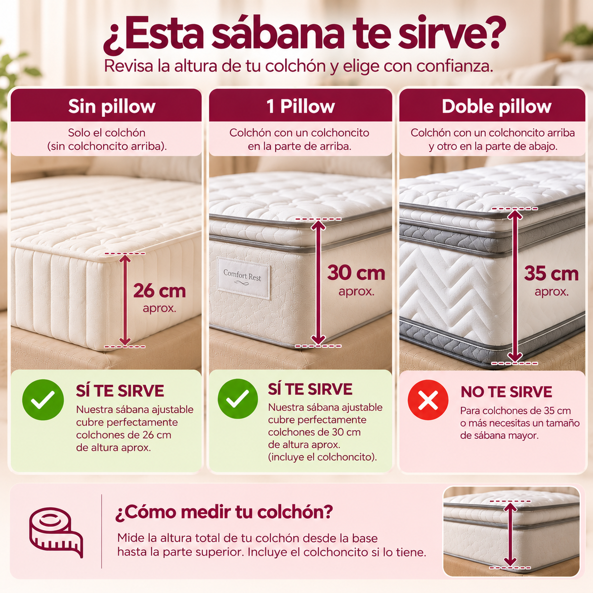 Juego de Sábanas Unicolor