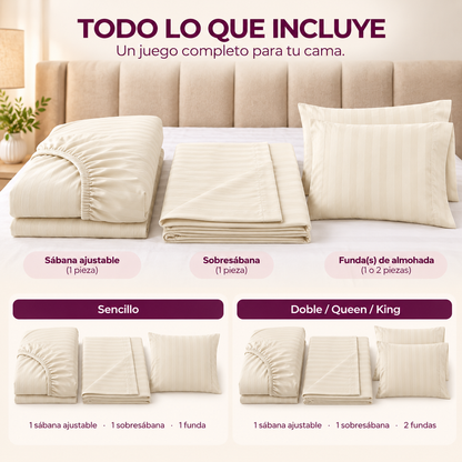 Juego de Sábanas Unicolor