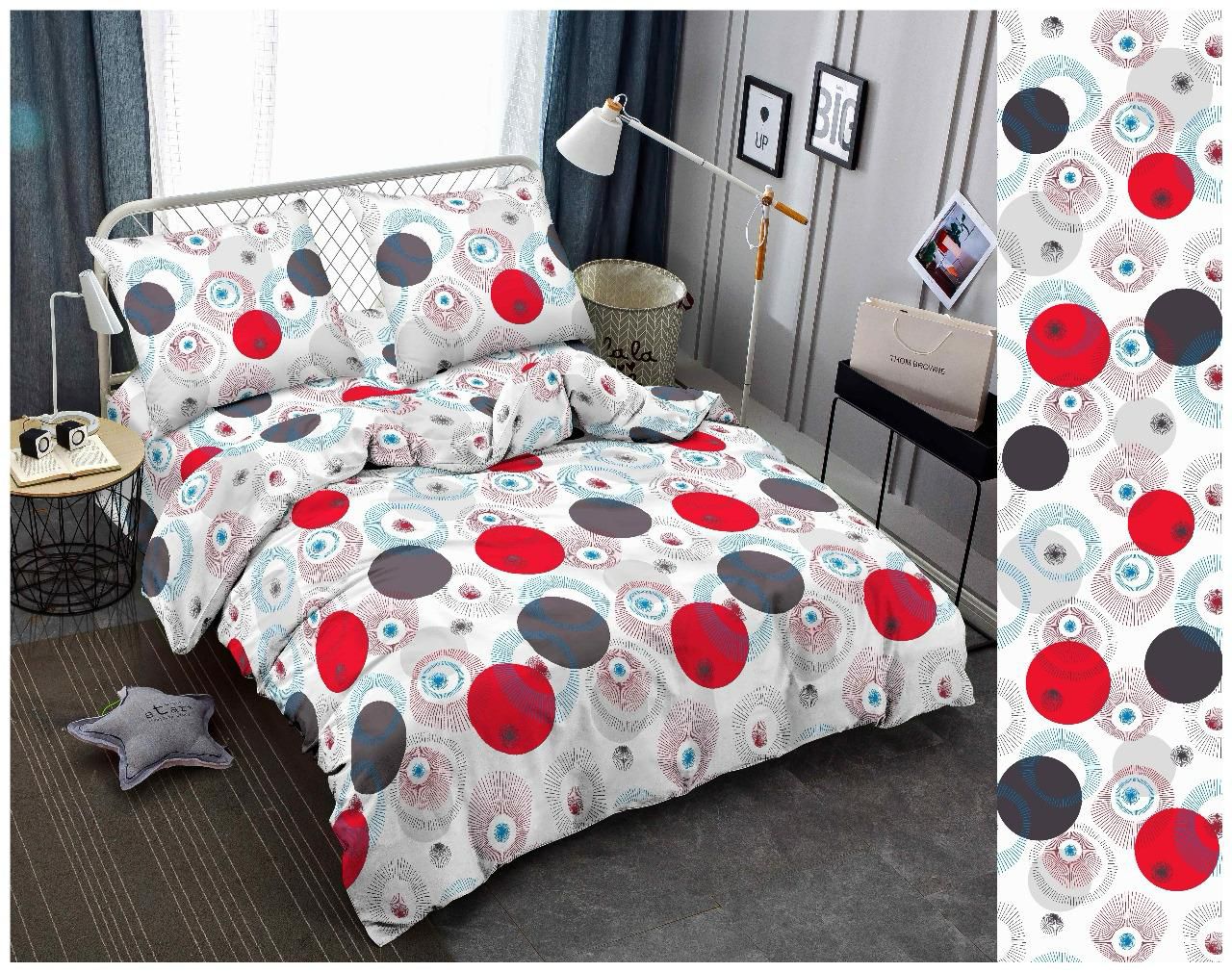 Sábana Mix Estampada y Unicolor Doble